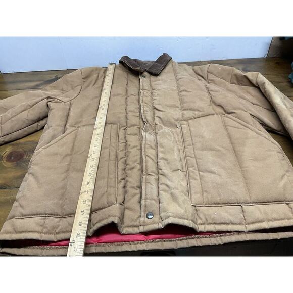 Walls Outdoors Men's 2XL Quilted Work Jacket Zipper Front Distressed - Picture 8 of 16